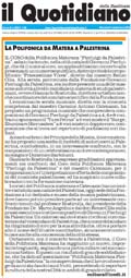 Il Quotidiano della Basilicata - 02/09/2009